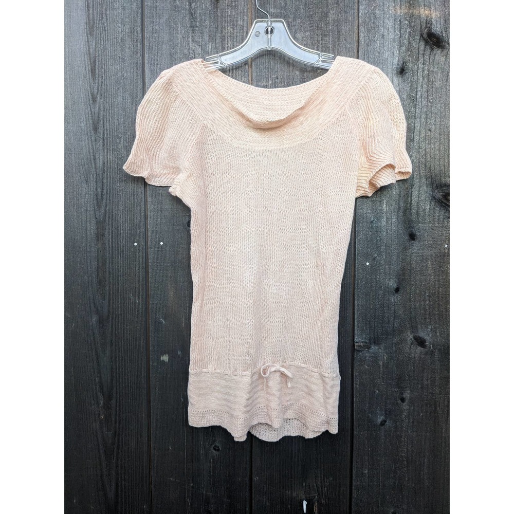 Ralph Lauren Vintage Y2K Knit Babydoll top Light Pink Size L